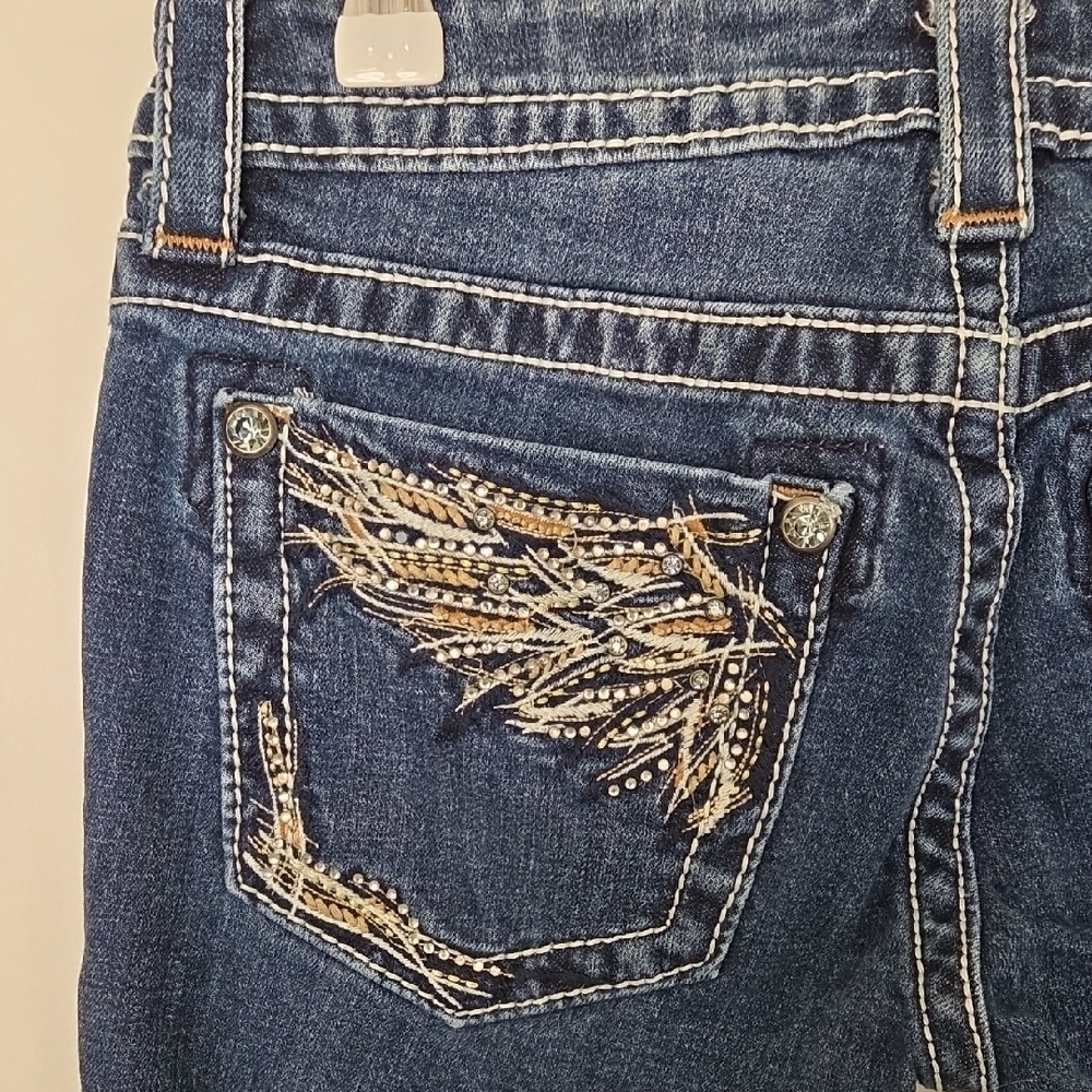 Miss Me Dark Blue Denim Shorts - Picture 7 of 12